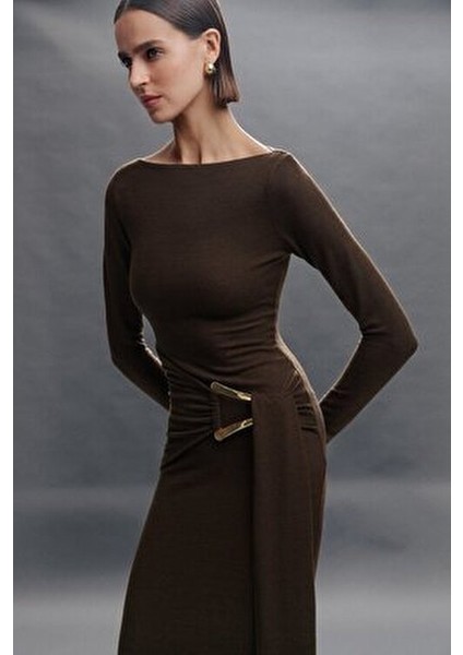 Düğüm Detaylı Triko Elbise - Exclusive Collection fiyatları