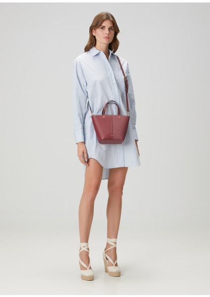 Flora Small Bordo Kadın Alışveriş Çantası fiyatları