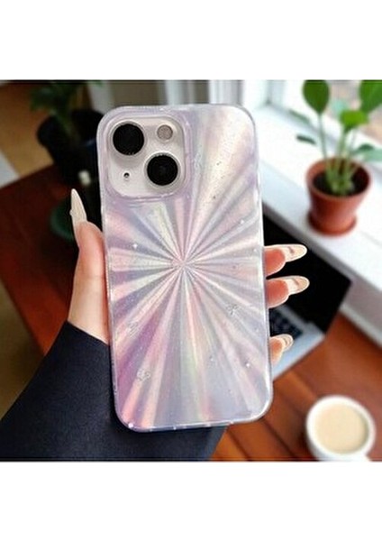 Apple iPhone 13/14 Uyumlu – Çok Renkli Yıldız Patlaması Desenli Parlak Şeffaf Silikon Kılıf Hologram fırsatları