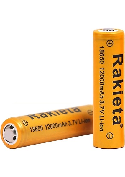 PM-9599 Rakieta 3.7 Volt 1200MAH 18650 Başlıklı Şarj Edilebilir Lityum Pil (Tekli)