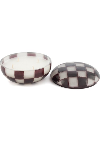 Bordo Krem Kapaklı Cam Sandal Mum 15 cm fiyatları