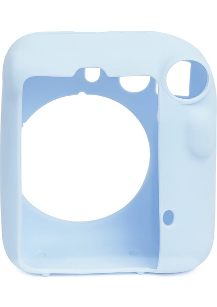 Instax Mini 12 Mavi Fotoğraf Makinesi + 10'lu Film Kıskaçlı Resim Standı ve Silikon Kılıf Seti modelleri