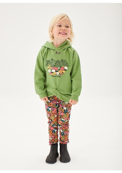 Kız Çocuk Sweatshirt Yeşil