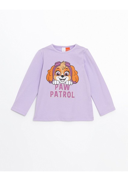 Yeni Sezon Bisiklet Yaka Paw Patrol Baskılı Kız Bebek Pijama Takım fiyatları