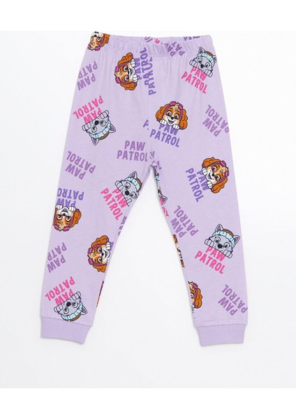 Yeni Sezon Bisiklet Yaka Paw Patrol Baskılı Kız Bebek Pijama Takım indirimleri