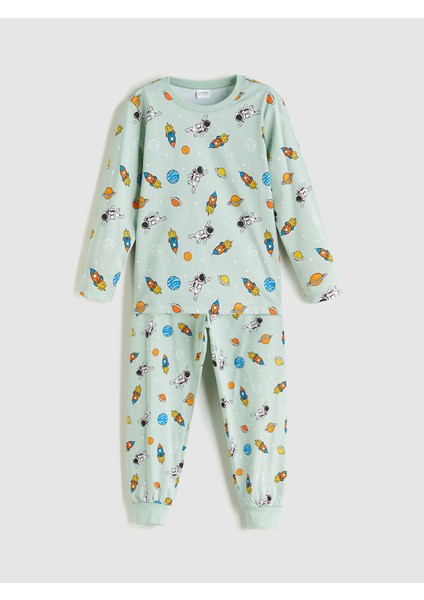 Yeni Sezon Baskılı Erkek Çocuk Pijama Takımı fırsatları