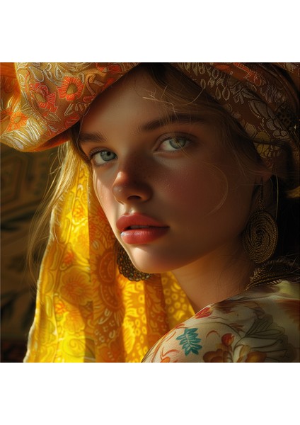 Luna By Jean S. Partre - 70X70 cm Fine Art Baskı