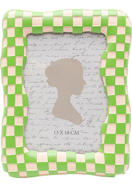 Çerçeve Picture Frame Checker Green 13X18CM