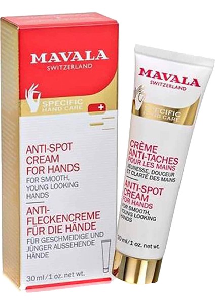 Anti Blemish Cream For Hands Lekelere Karşı El Kremi 30 ml