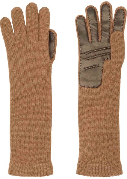 Kahverengi Kadın Kaşmir Eldiven