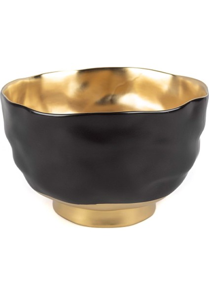 Siyah Gold Porselen Kase