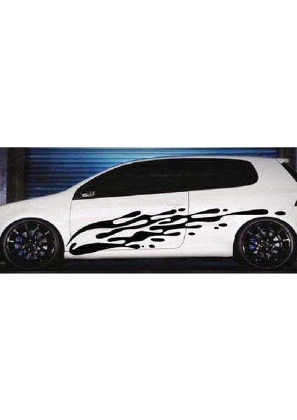 Araç Arma Kaput Sticker - Araba- Sport - Kapı - Çıkartma- Oto