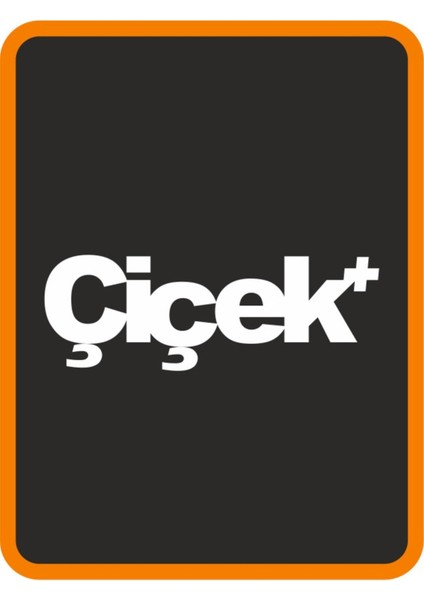 " Çiçek " Oto Sticker Motor Sticker 14X5 cm Beyaz