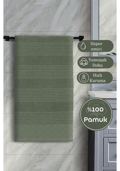 Pamuk Tekli Havlu Jakarlı Karna Home Ruma - 50 x 90 fırsatları