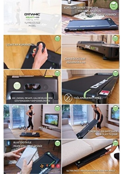 Garantili Dynamic T500 Koşu Bandı Yağlama Gerektirmez Kolsuz Bluetooth Uzaktan Kumanda Hoparlör modelleri