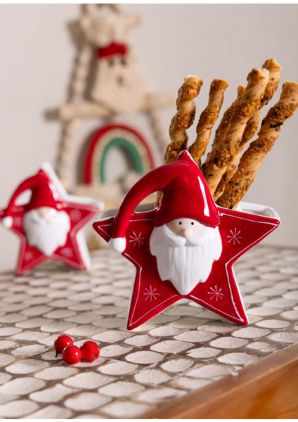 Yılbaşı Süsü Yıldız Obje Vazo 12X7X12 cm modelleri