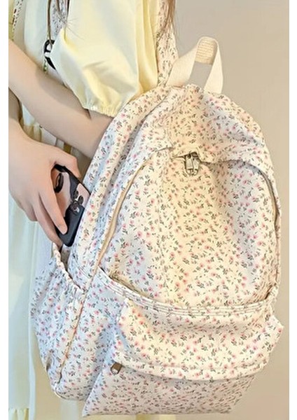 4 Bölmeli Geniş Ebatlı Desenli Kadın Sırt Çantası - Günlük Kullanım Kadın Sırt Çantası fiyatları