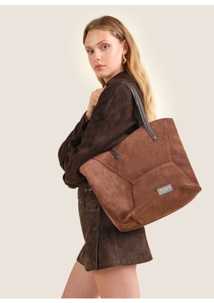 Deri Kahve Kadın Shopper Çanta 9130 fiyatları