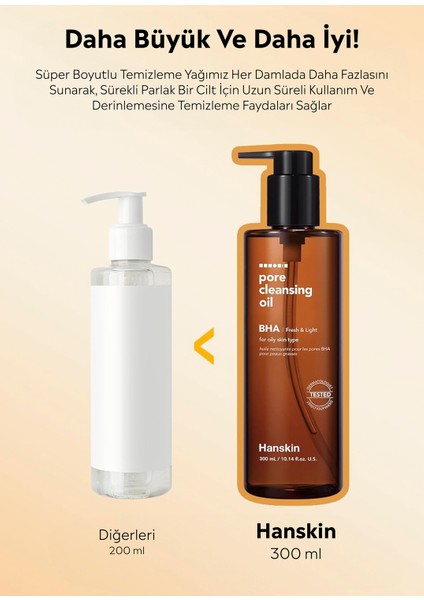 Pore Cleansing Oil Bha Karma ve Yağlı Ciltler Için Gözenek ve Makyaj Temizleme Yağı 300 ml fiyatları