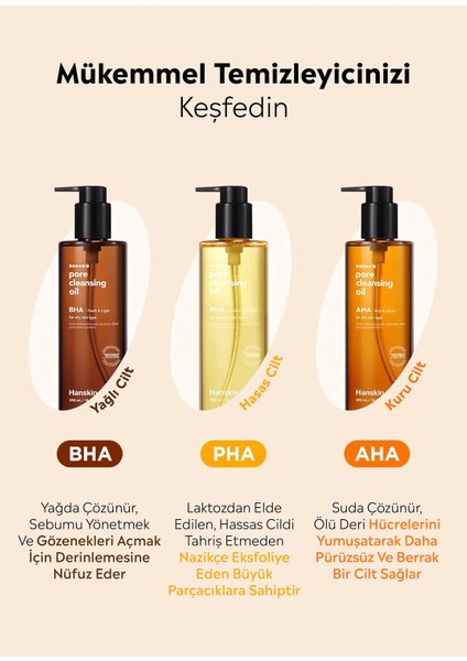 Pore Cleansing Oil Bha Karma ve Yağlı Ciltler Için Gözenek ve Makyaj Temizleme Yağı 300 ml fırsatları