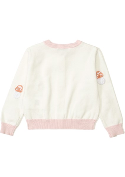 Kemik Mantar Nakışlı Kız Çocuk Hırka fiyatları