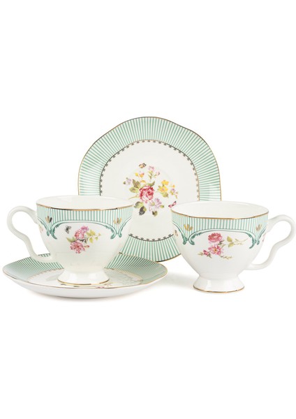 Splendor Florum Porselen 2'li Çay Fincanı Seti