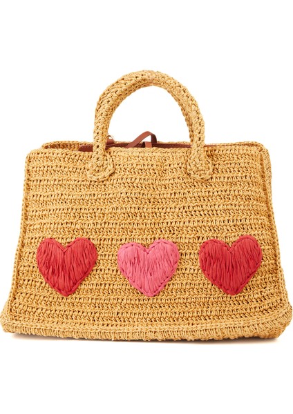 Terra In Love Tote Naturel Kadın Rafya Çanta