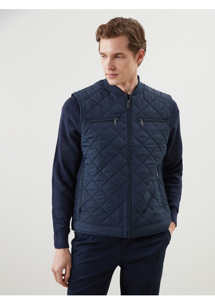 Yeni Sezon Standart Kalıp Kolej Yaka Erkek Şişme Yelek