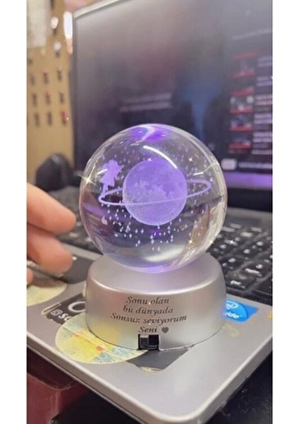 Isimli Cam Küre - Satürn Küre Hediyelik indirimleri