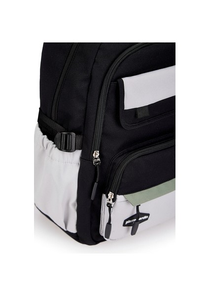 Okul Çantası Suya Dayanıklı Çok Bölmeli Si̇yah fırsatları