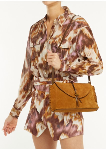 Silao Taba Kadın Süet Omuz Çantası fiyatları