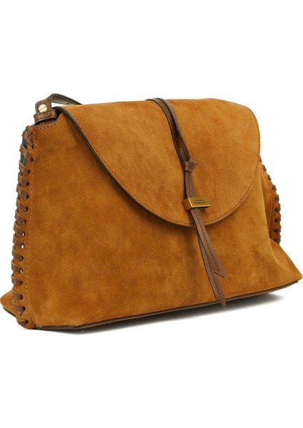 Silao Taba Kadın Süet Omuz Çantası modelleri