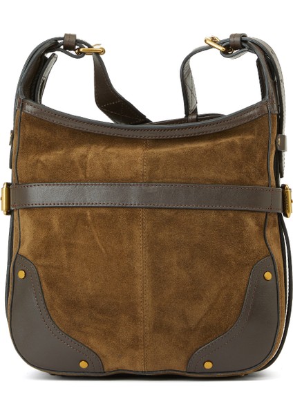 Sierra Koyu Haki Kadın Süet Omuz Çantası fırsatları