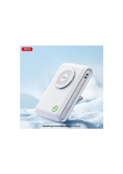 6in1 Taşınabilir Mini Fan – 2000MAH, Klipsli, 9 Saat Çalışma, 3 Hız Modu, Katlanabilir, MF95
