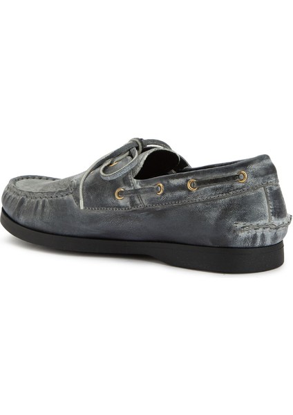 Siyah Unisex Deri Loafer modelleri