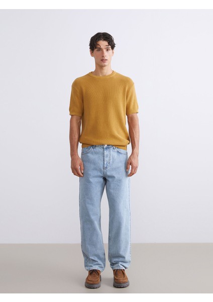 Yeni Sezon Bisiklet Yaka Kısa Kollu Erkek Triko Kazak modelleri