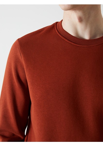 Yeni Sezon Bisiklet Yaka Uzun Kollu Baskılı Erkek Sweatshirt modelleri