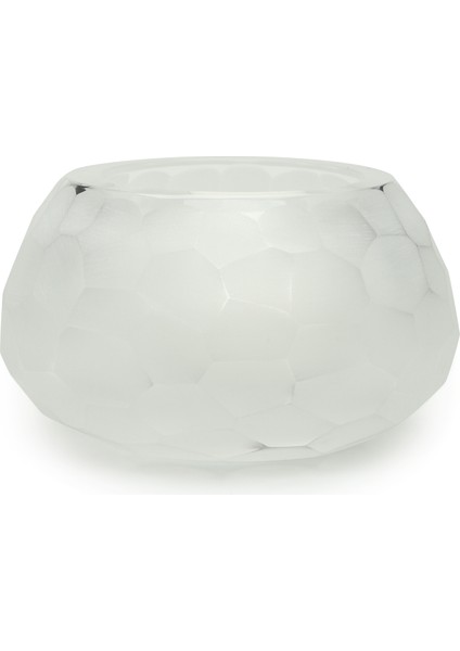 Şeffaf Desenli Kristal Mumluk