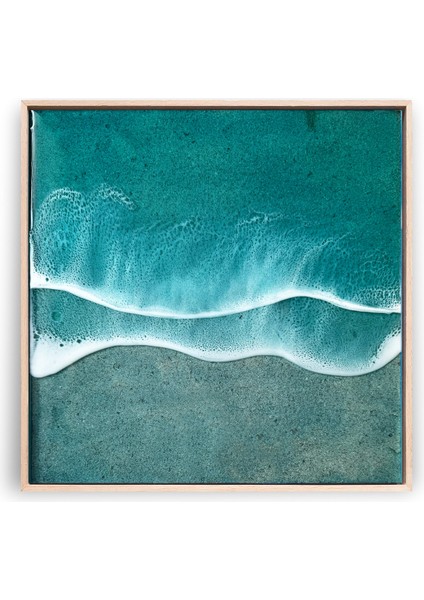 Drift Ahşap Epoksi Tablo 30 x 30 cm