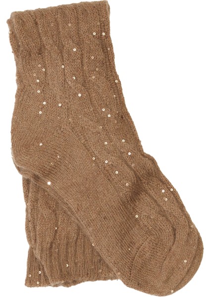 Açık Kahverengi Kadın Çorap