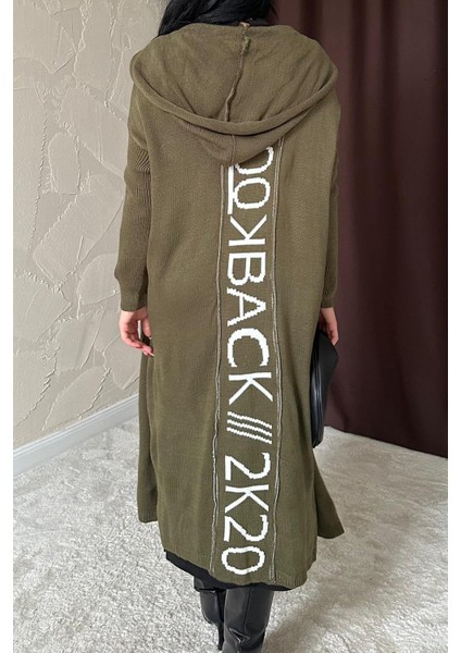 Kapüşonlu Yama Cepli Uzun Hırka fiyatları
