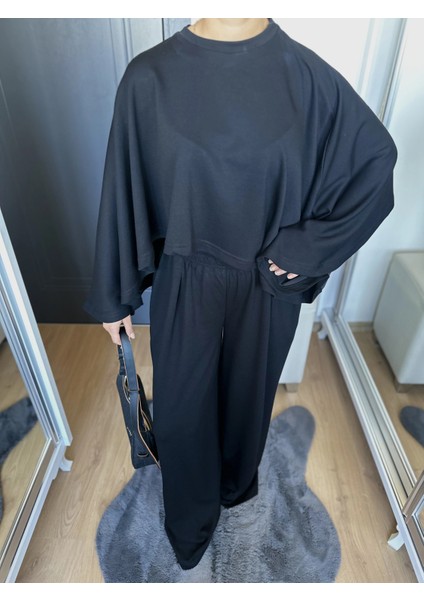 Kadın Panço Takım Siyah fiyatları