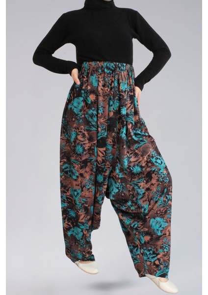 Kışlık Viskon Şalvar - Gabardin Viskon Kadın Şalvar Standart Beden indirimleri