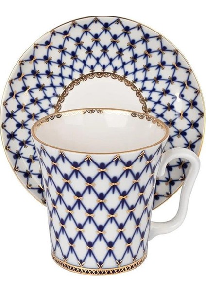 Cobalt Net Mavi Porselen Kupa ve Tabak fiyatları