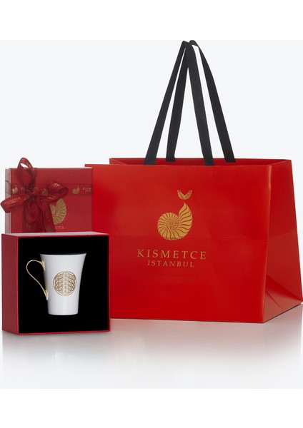 Yaşam Çiçeği Beyaz Porselen Kupa fiyatları