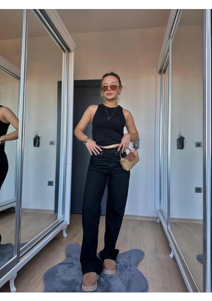 Kadın Straıght Jean Siyah fiyatları