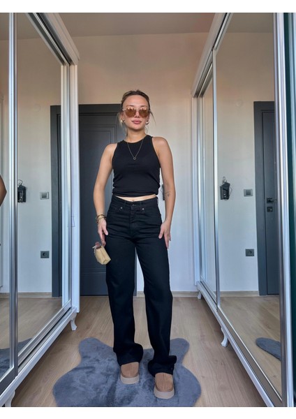 Kadın Straıght Jean Siyah modelleri