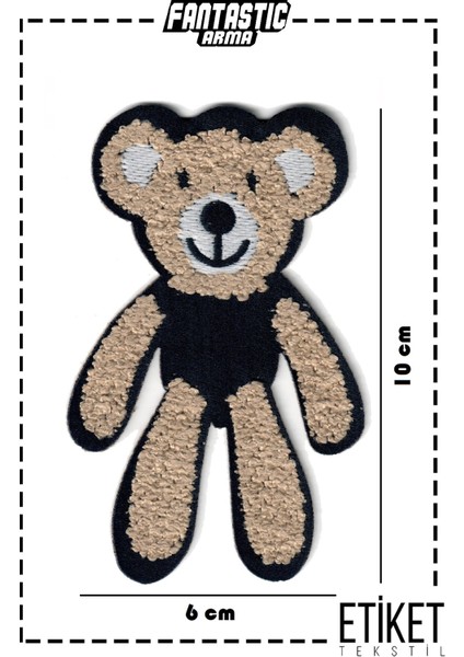 Ütü ile Yapışan Dokuma Arma Peluş, Kolej, Punch, Bear, Uzun Ayı Modeli