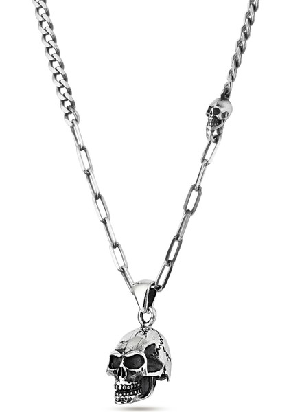 Skull Erkek Gümüş Kolye
