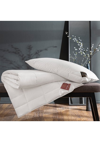 Beyaz Pamuklu Tek Kişilik Yorgan 155 x 215 cm fiyatları